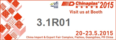 Chinaplas 2015-Visit Us at 3.1R01